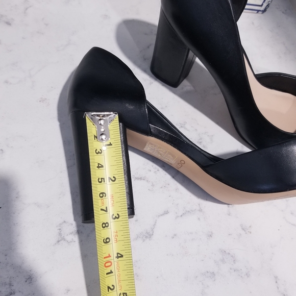 👠ALDO LEATHER POINTY TOE HEELS - Picture 5 of 8